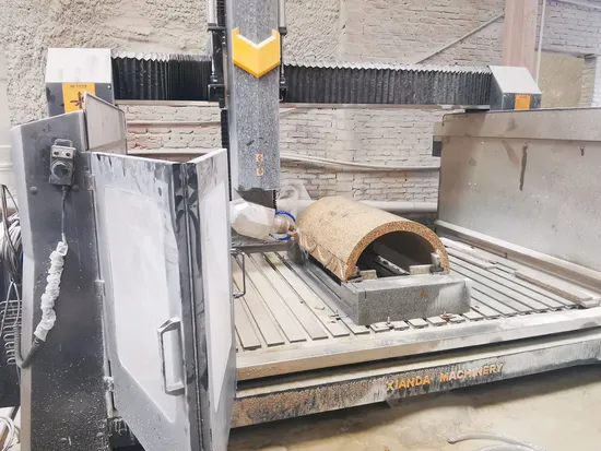 CNC 4 Axis Arc Slab&Column Carving Machine for Processing Marble Granite