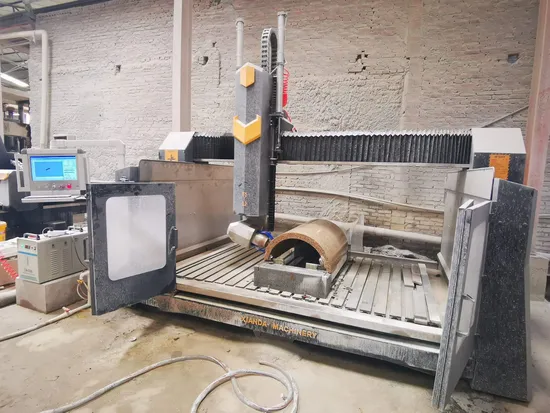 4 Axis Column Carving Machine Stone CNC Router for Stone Engraving and Carving Type Stone Engraving Machine