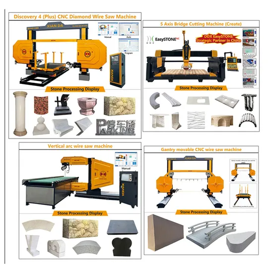 Heavy Duty Middle Block Cutting Machine High Precision Stone Cutter