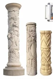 4 Axis Column Carving Machine for Marble Granite