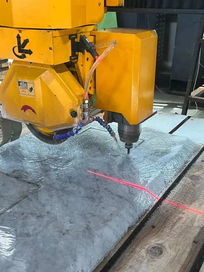 Italy Software 5 Axis CNC Granite Marble Tile Cutter Stone Cutting and Sink Cutting Millling Engraving Bridge Saw Machine in America