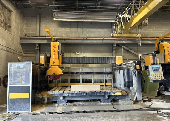 Italian System 5 Axis CNC Bridge Saw Automatic Marble Granite Quartz Slab Milling Machinery Kitchen Sink Countertop Making Stone Cutting Machine Factory Price