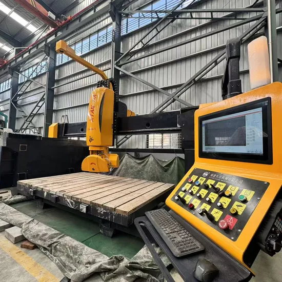 Multifunctional 5 Axis CNC Bridge Saw for Granite Marble Stone Fabrication