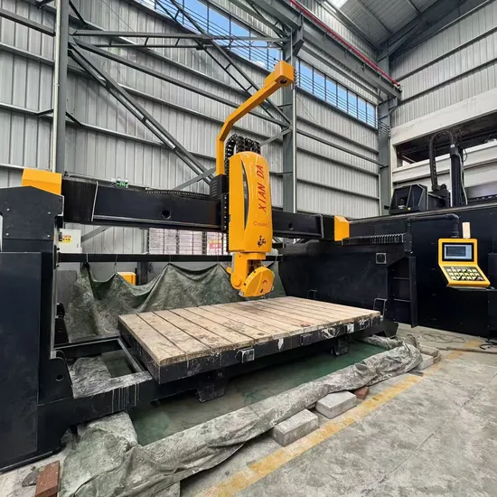 5 Axis CNC Granite Marble Bridge Saw Machine Stone Processing Equipment