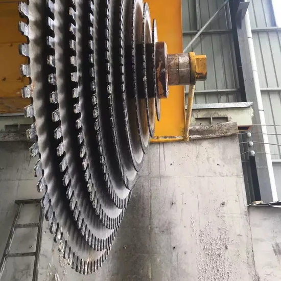 PLC Multi Head Bridge Saw Stone Block Cutting Machine