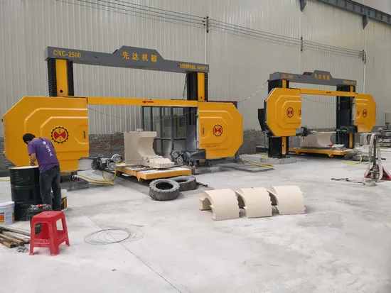 Marble Granite Block Cutting Machine, Wire Saw Cutting Machine, Optional 360° Rotating Table