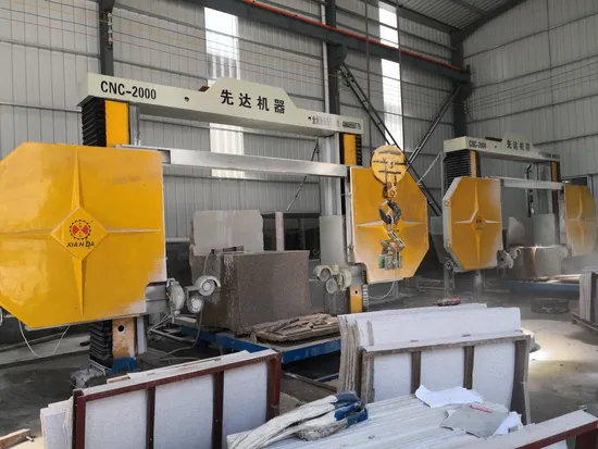 Xianda CNC Diamond Wire Saw Discovery 4-2000/25003000 Stone Cutting& Machine Granite Marble Profile Cutting &Option Rotary Worktable