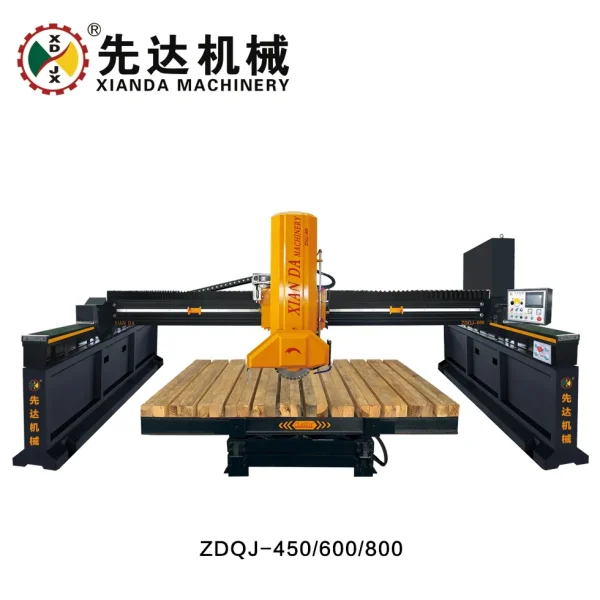 Basic Customization 5 Axis CNC Bridge Saw Stone Tile Cutter Cutting Machine for Marble, Quartz Kitchen Countertop Making