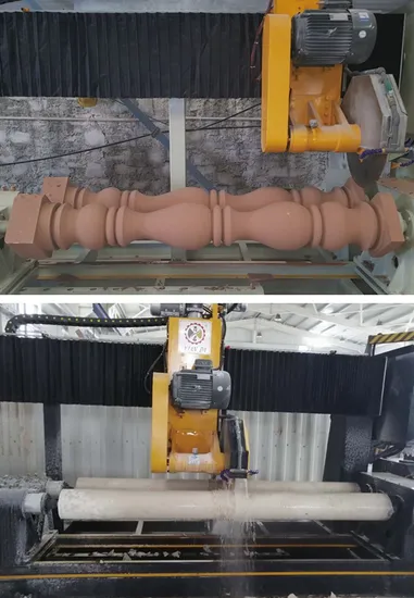 Industrial CNC Solid Column / Pillar Router — Marble & Granite Processing