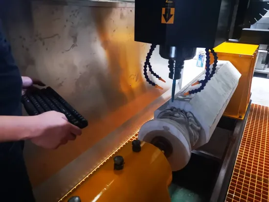 4 Axis Column Carving Machine for Engracing Marble Granite Router Stone Cutting Machine Manufacturer