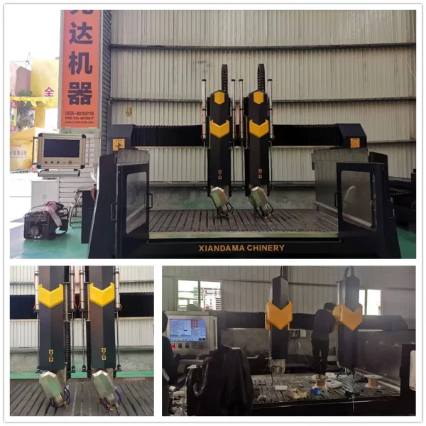 CNC 4 Axis Arc Slab&Column Carving Machine (TERRY) for Processing Marble Granite