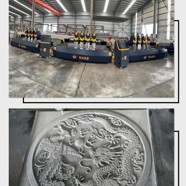 Xianda Stone Cutting Machine Planar Stone Carving Machine Pem-2515-2D/3D Pem-3015-3D/4D