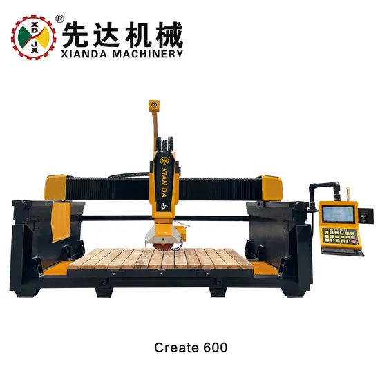 5 Axis CNC Bridge Saw Stone Tile Cutter Saw Blade Cutting Machine for Marble Granite Quartz Kitchen Countertop