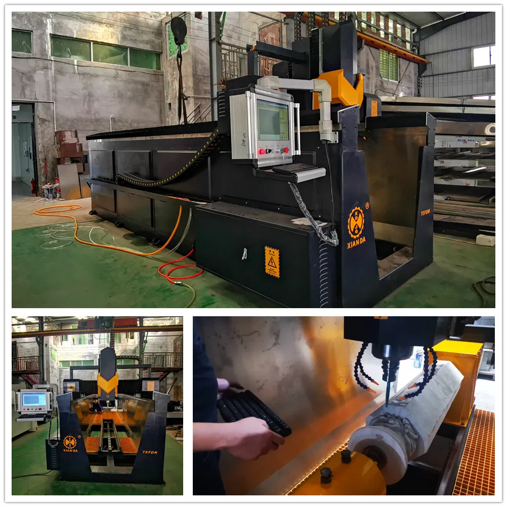 4 Axis Column Carving Machine for Engracing Marble Granite Router Stone Cutting Machine Manufacturer