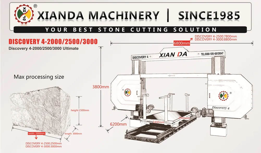 4 Axis Diamond Wire Saw Machine Granite Marble Stone Cutting