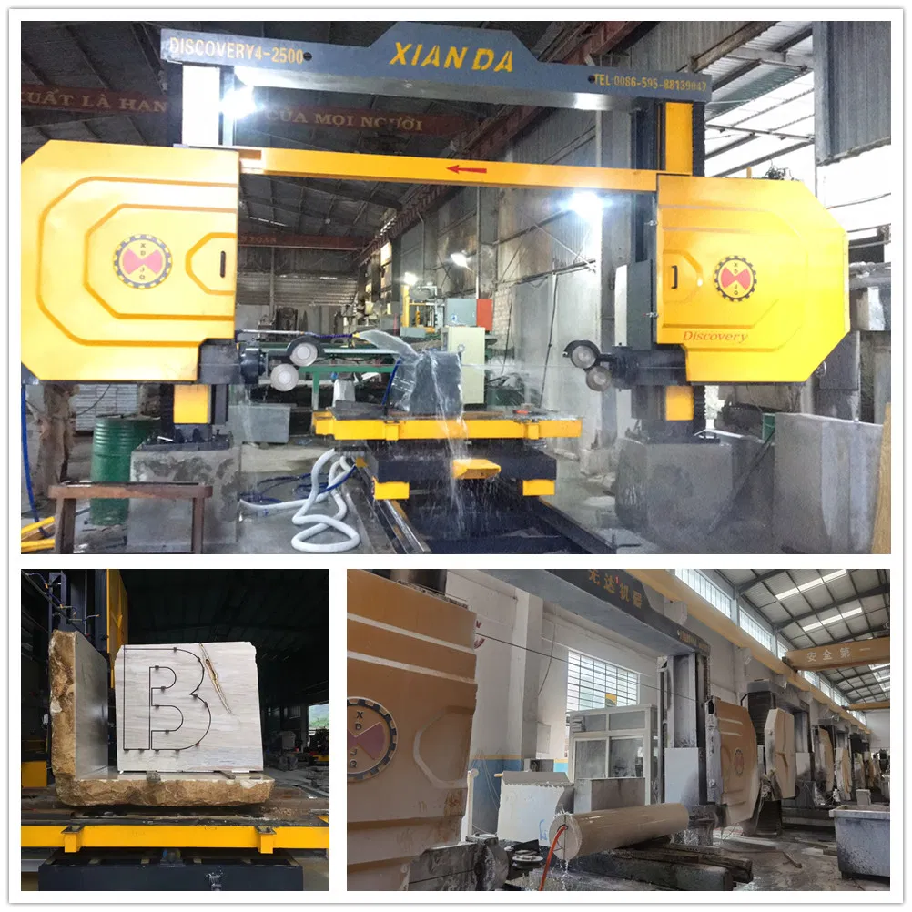 4 Axis Diamond Wire Saw Machine Granite Marble Stone Cutting