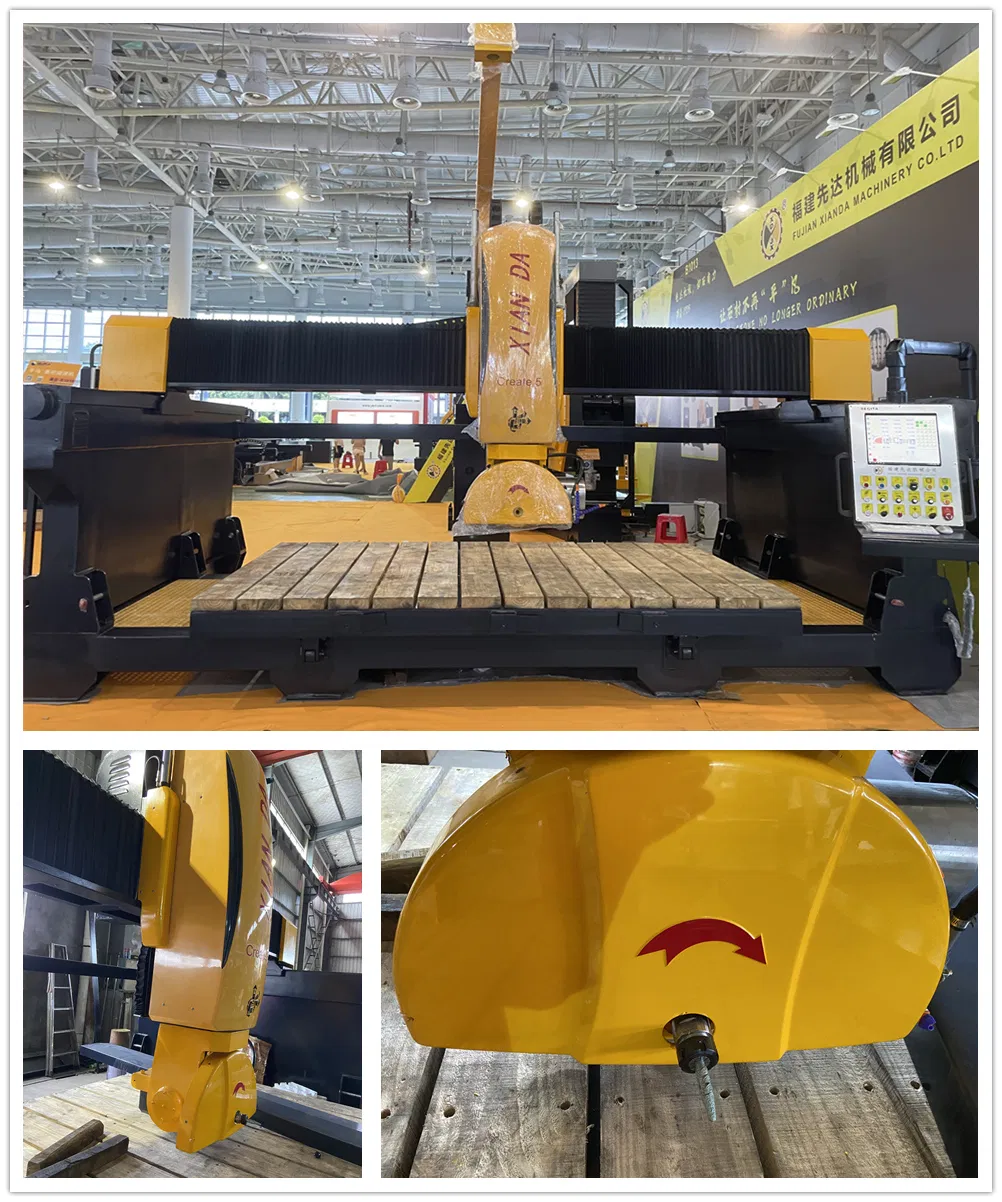 5 Axis CNC Stone Bridge Cutting Machine Create 5
