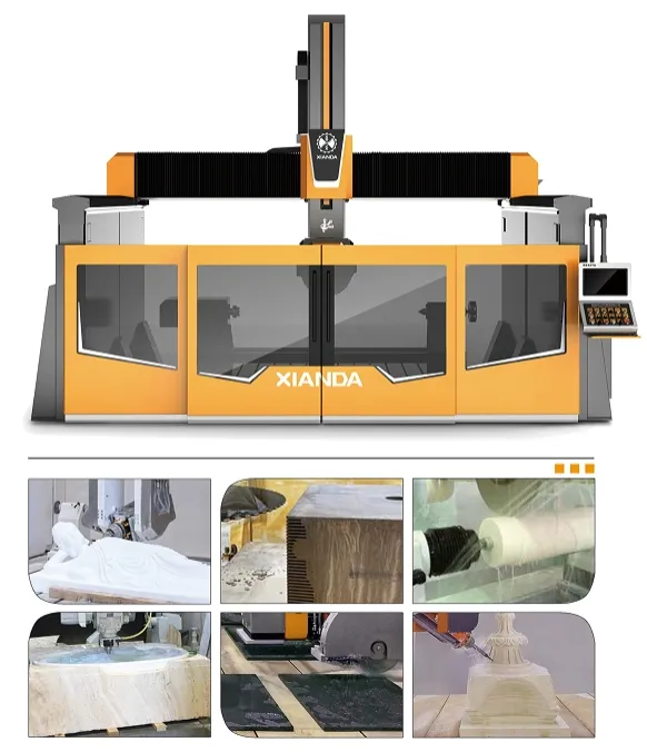Advanced 5 Axis CNC Machine for Luxury Stone Projects
