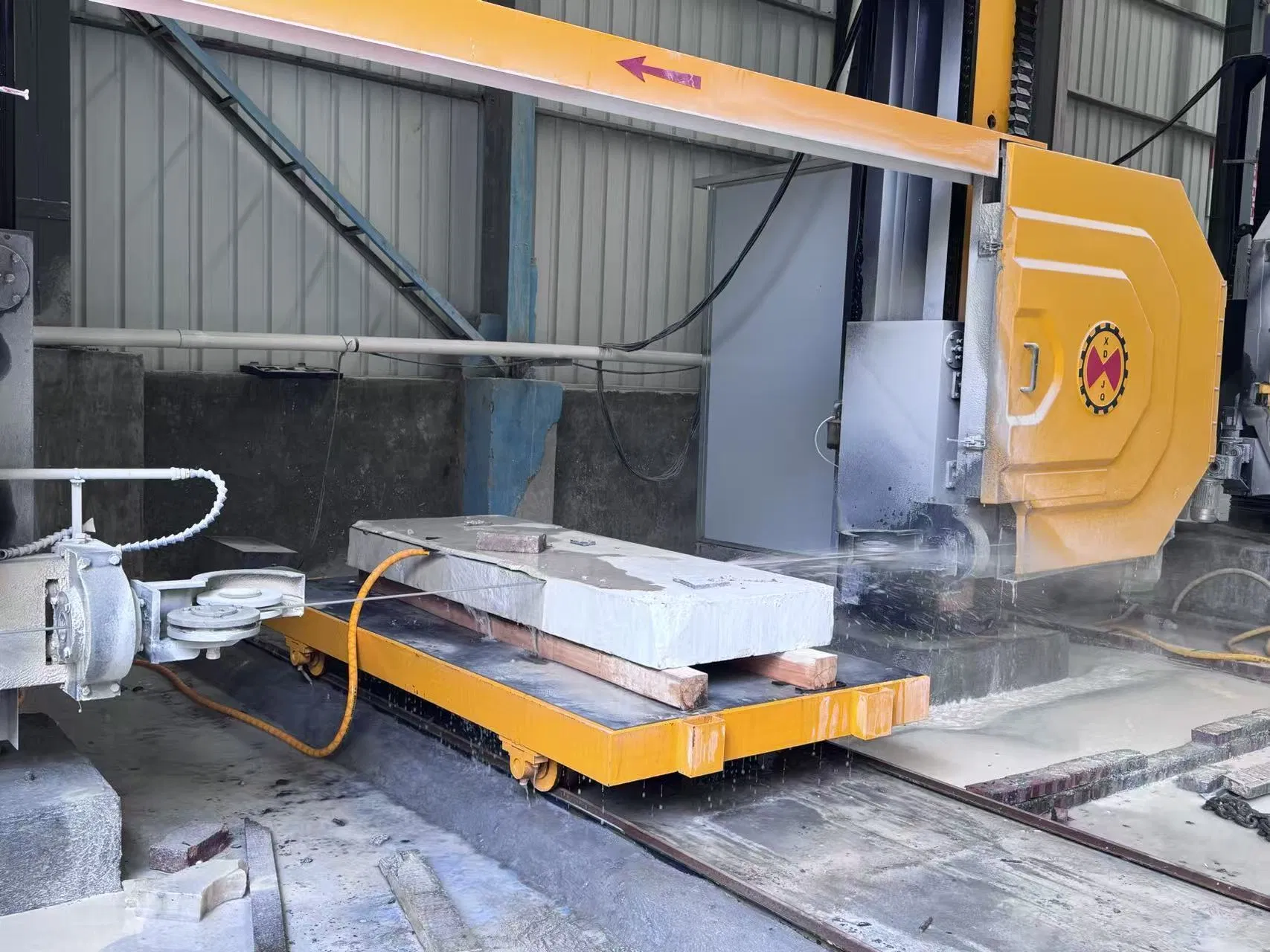 CNC Block Saw for Wire Diamond Wire Cutting Saw Curve Shape Stone Slab Processing Machine