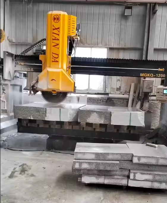 Four Column Middle Block Stone Cutting Machine for Marble and Granite