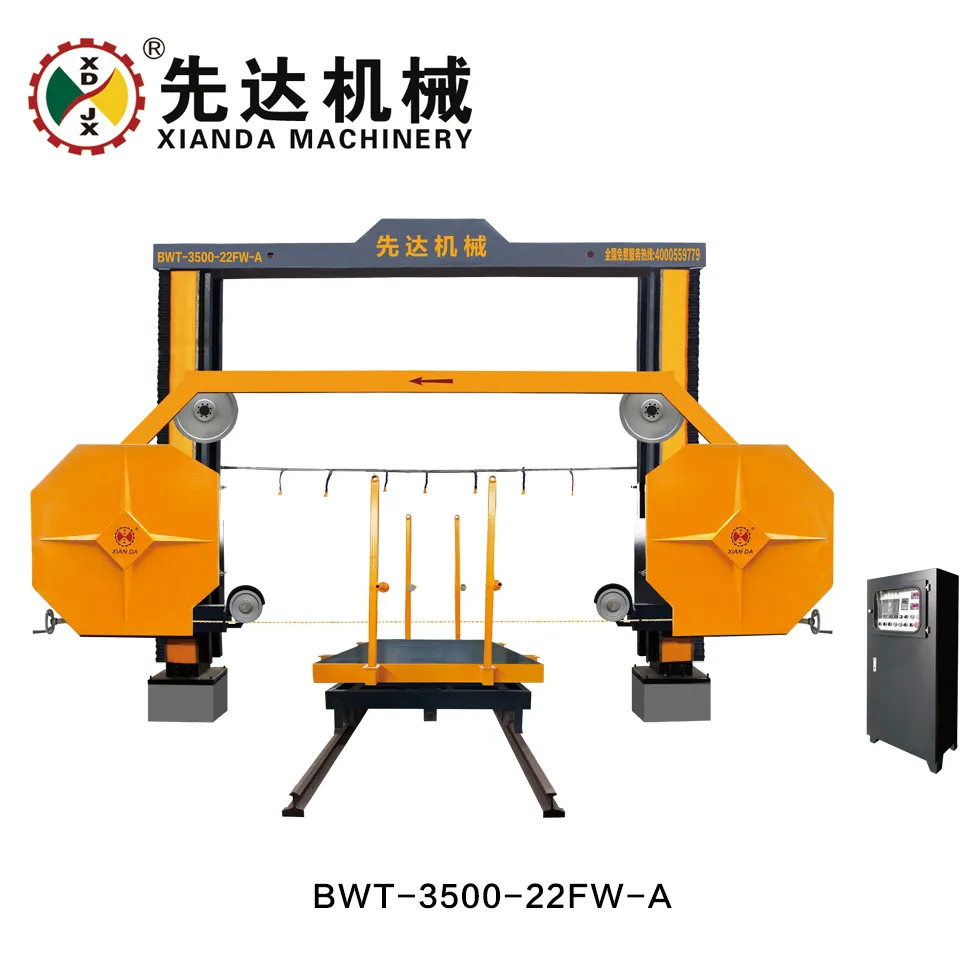 Four Wheels CNC Diamond Wire Saw Machine