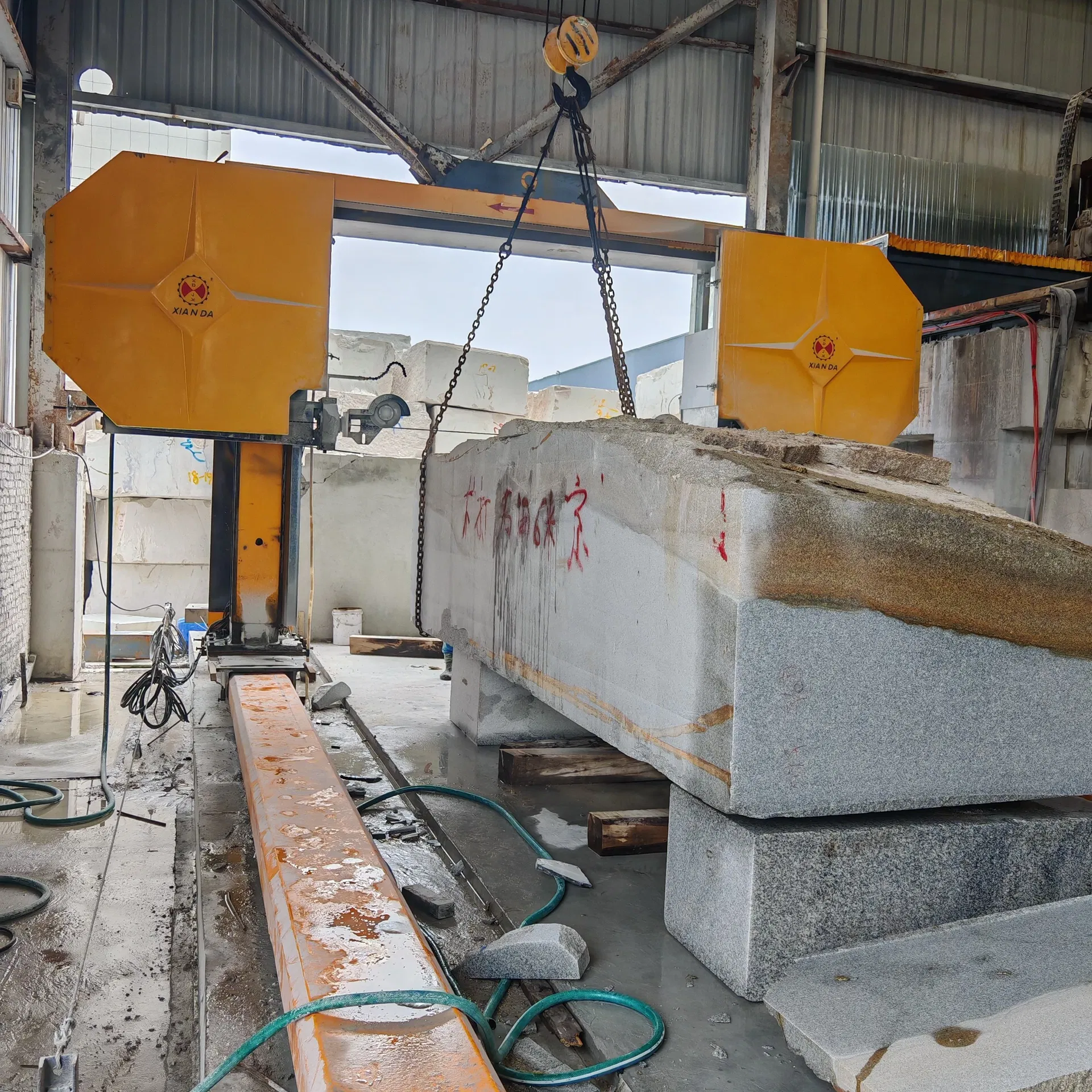 Gantry PLC Diamond Wire Saw Machine High Precision for Large Stone Blocks