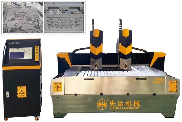 High Precision CNC Planar Stone Carving Machine for Granite