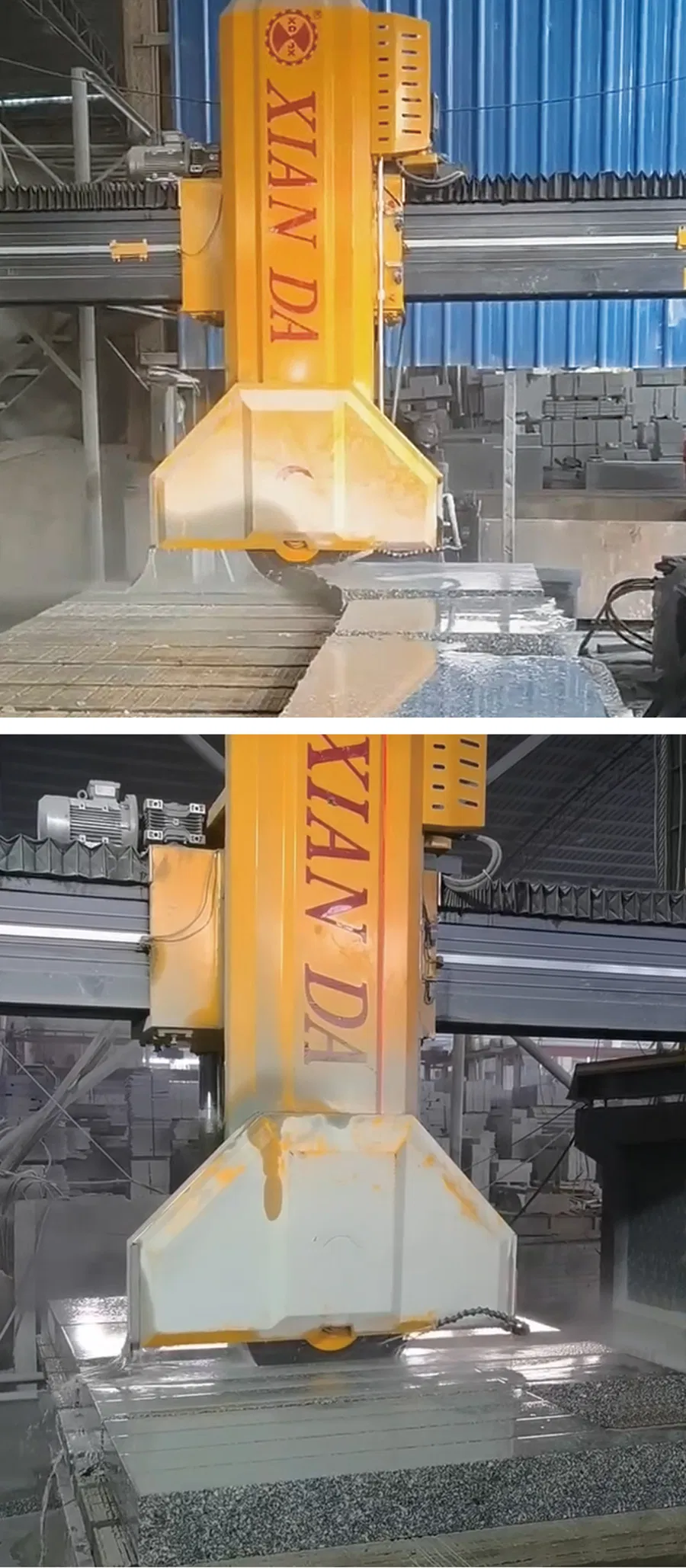 Middle Block Cutter Machine Guide Column Cutting Granite Marble Block Thick Plate