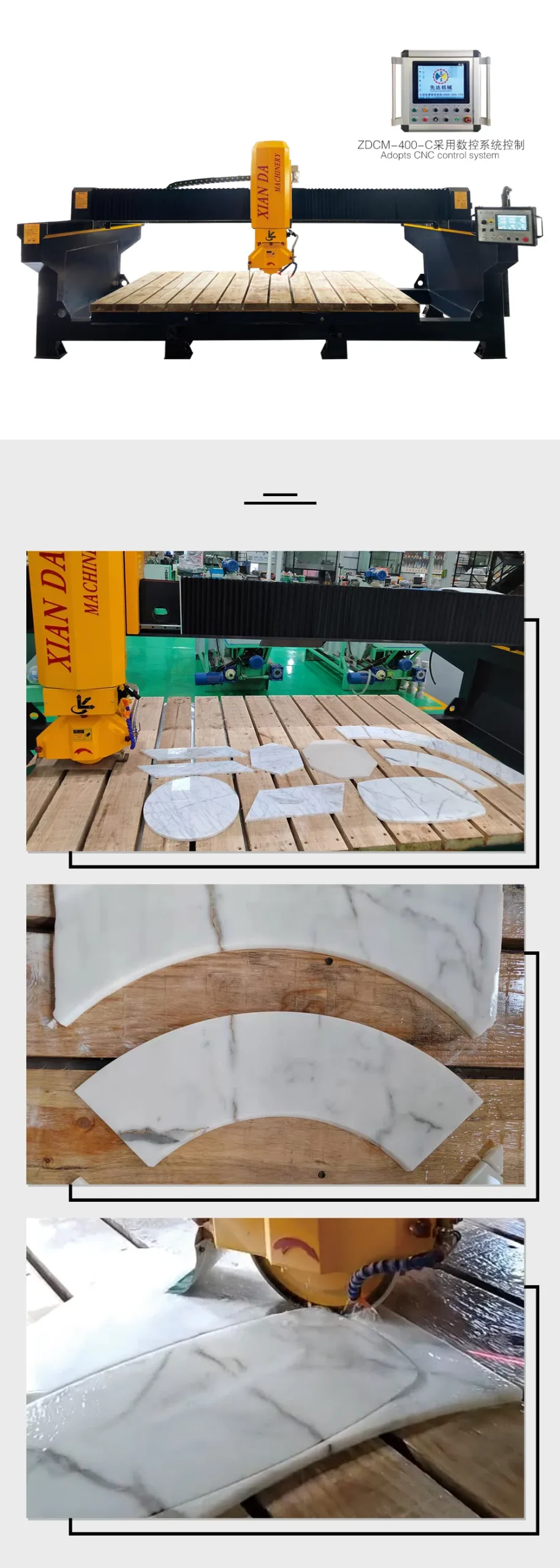 Monoblock Bridge Cutting Machine Special for Marble and Sintered Stone