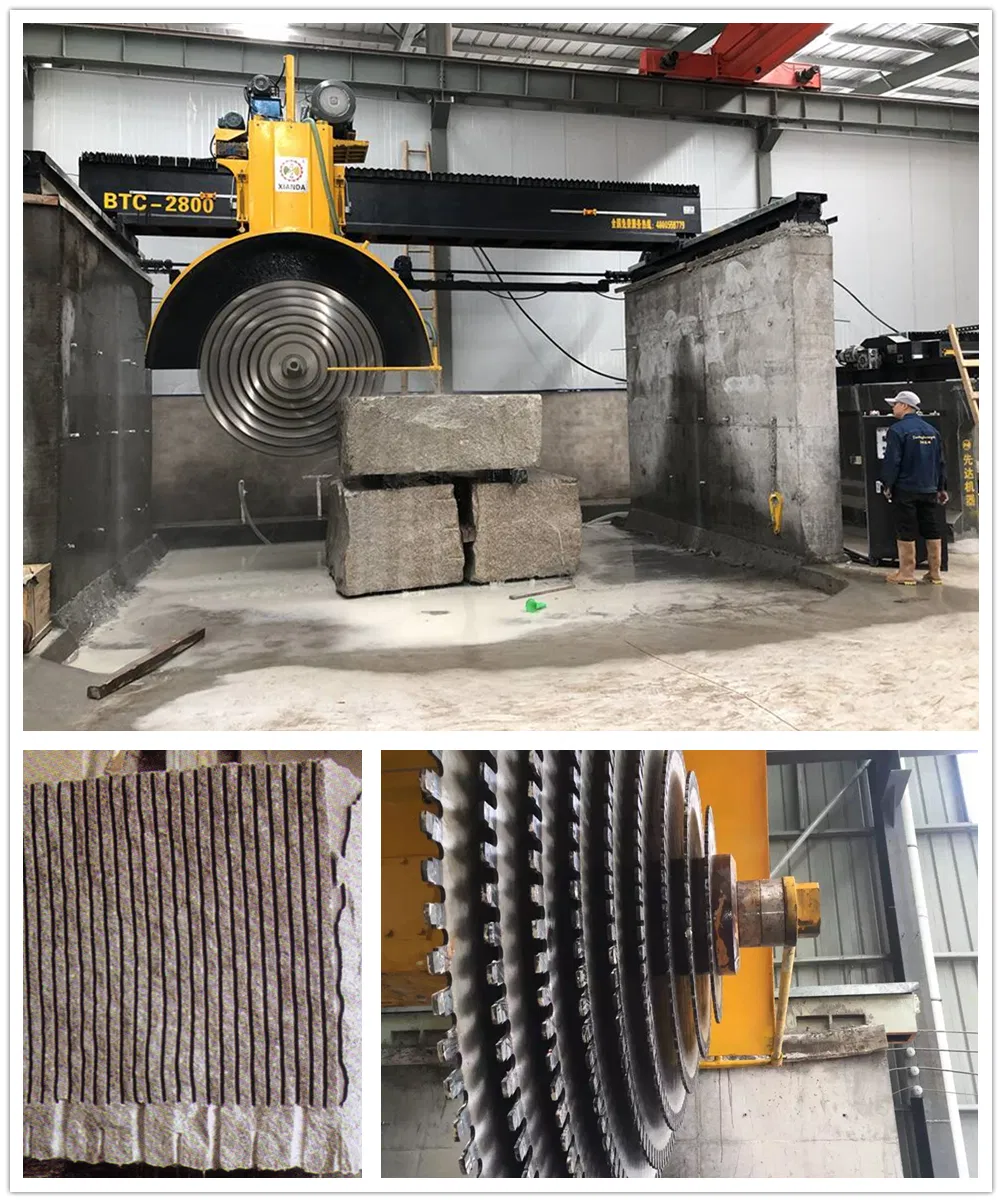 Multi Blades Block Cutting Machine for Processing Marble Granite