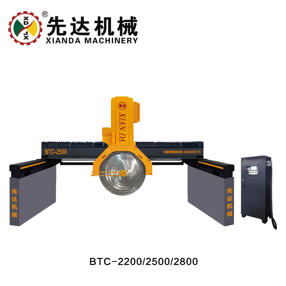 PLC Multi Head Bridge Saw Stone Block Cutting Machine