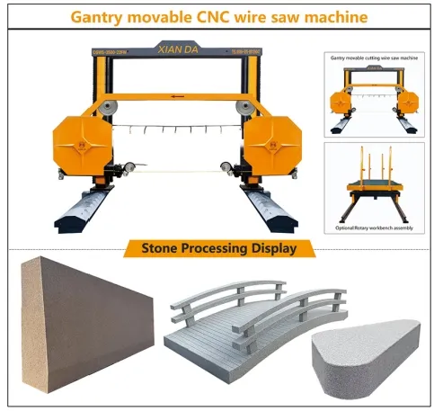 PLC Wire Saw Machine for Spanish Stone Factory