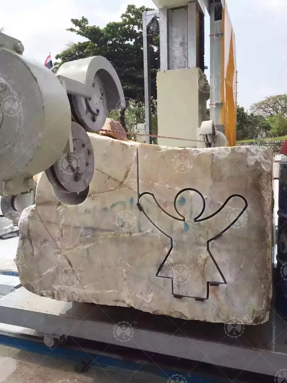 Profiling Diamond Wire Saw Machine Tombstone Diamond Wire Saw Machine