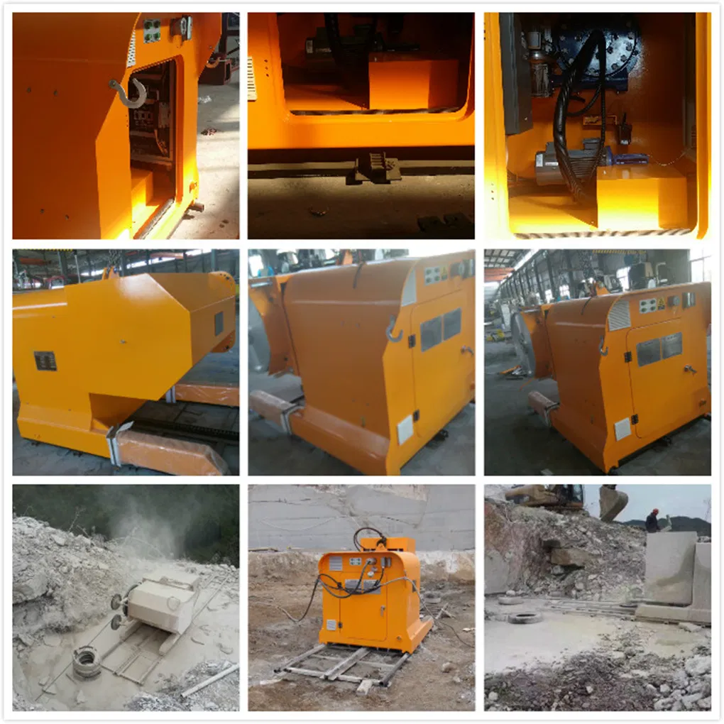 Quarry Cutting Diamond Wire Saw Machine 55kw