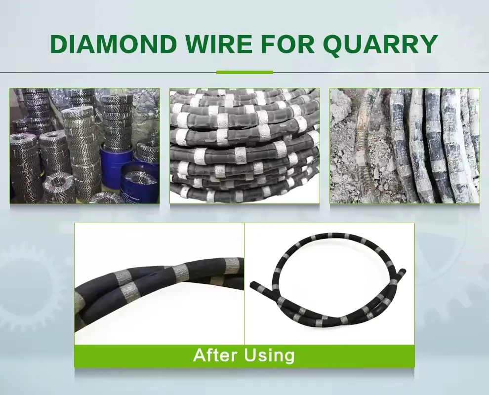 Quarry Stone Cutting Machine Block Cutter and Diamond Wire Rope Saw