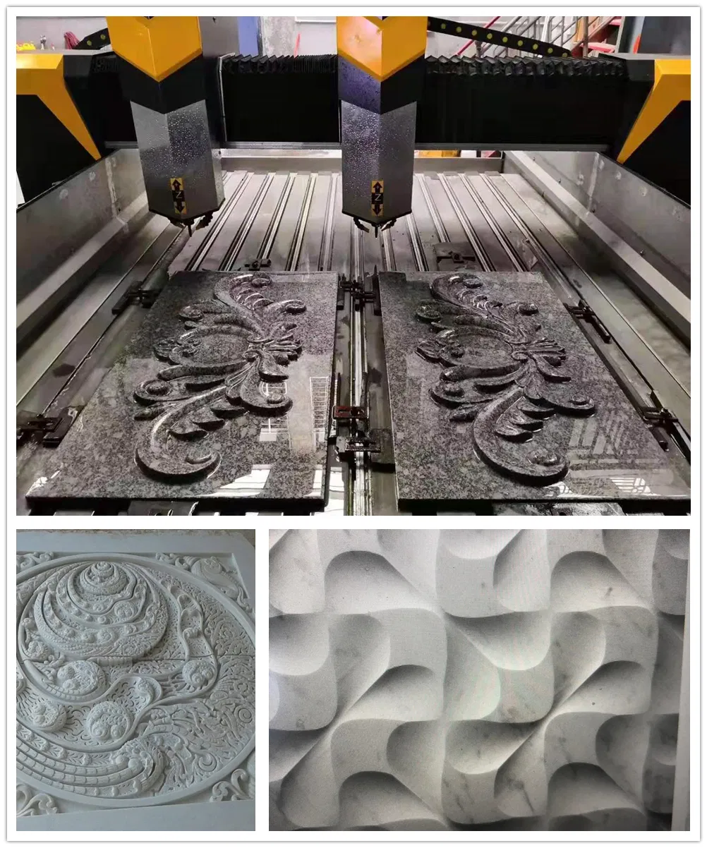 Two Spindles Planar Stone Carving Machine (Granite) Gem-1625/1825/2030-2D