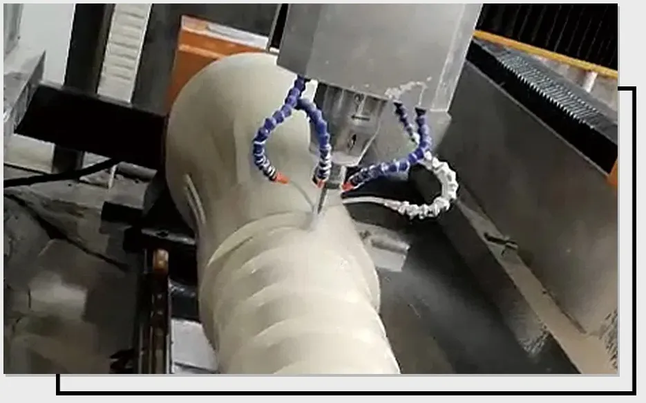 Xianda Double Row Four-Row Slider 4 Axis Column Carving Machine