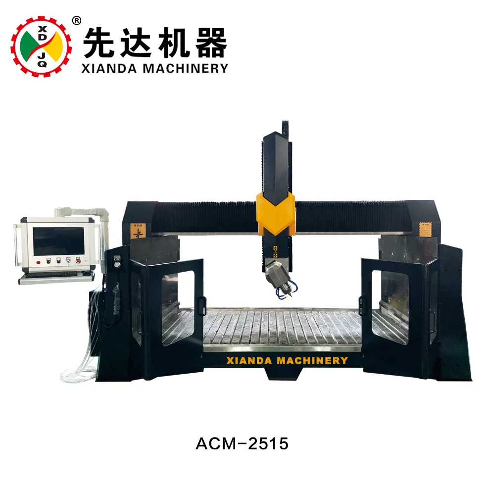 Xianda Machinery 4 Axis Arc Slab Column Carving Machine Engraving Machine
