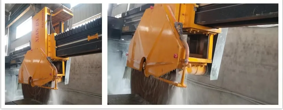 Xianda Marble Granite Slate Stone Cutting Machine with 1200mm Blade and 22kw Motor