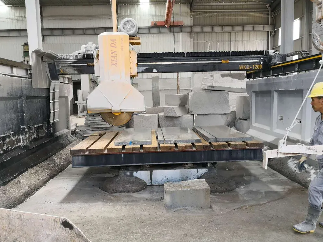 Xianda Stone Machinery Wkq-1200 Medium-Sized Single Blade Bridge Cutter Saw Thick Granite Plate Cutter in Saudi Arabia, Portugal, Tü Rkiye